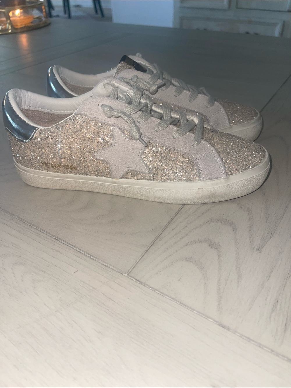 Vintage Havana Glitter Star Low-Top Sneakers - grey/Silver